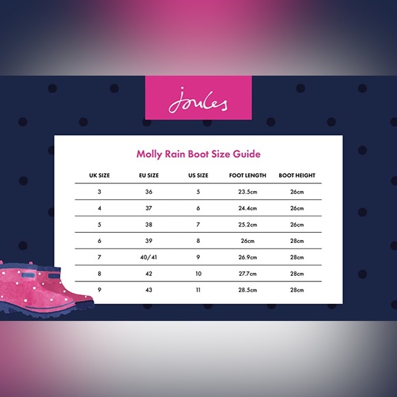 Joules Black Etched Botanical Rainboots - Picture 10 of 10